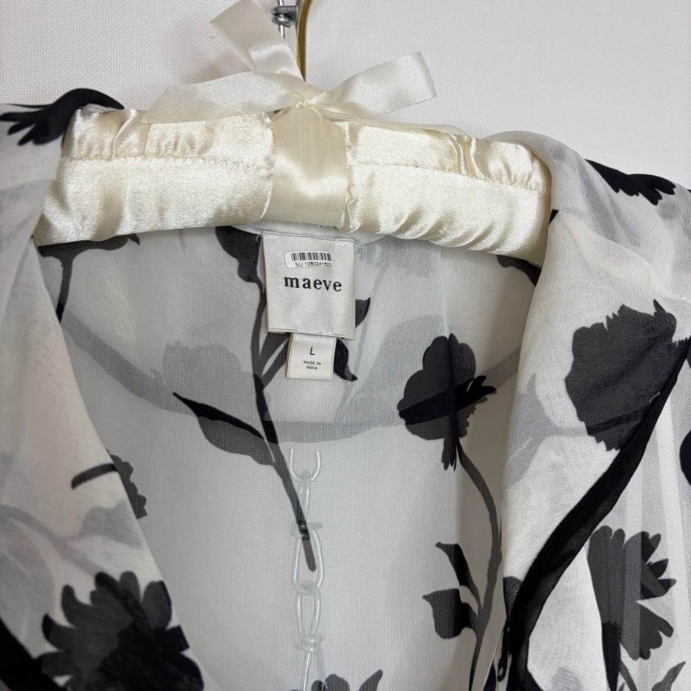 Maeve floral maxi dress with tie size L - Picture 4 of 9